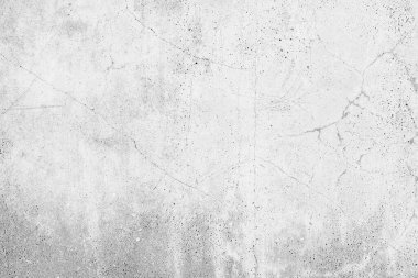 Çatlak arka planı olan bir beton. Eski kırık beton zemin duvarı. Çatlak taş asfalt yüzey dokusu. Kopyalama alanı için gri renk..