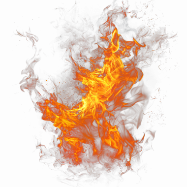 İndirmeniz için arkaplan olmadan ateş yakma