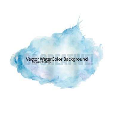 Parlak renkli vektör suluboya arka plan