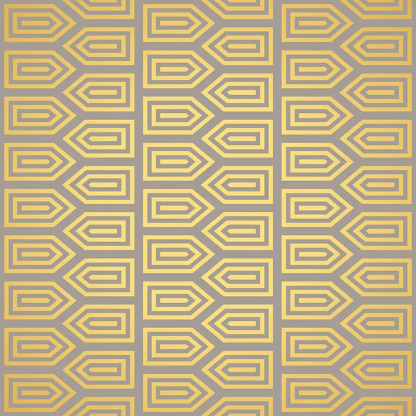 Art Deco patrón de fondo de pantalla vintage sin costuras. Patrón decorativo geométrico — Vector de stock