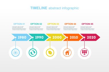 zaman çizelgesi soyut infographics