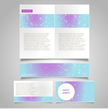 Broşür sayfası, afiş ve kartvizit