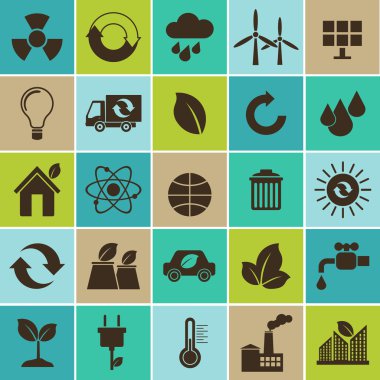 Ekoloji düz malzeme tasarım konsepti ile ekoloji