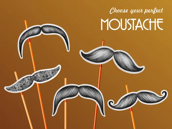 Bıyık sticker seti