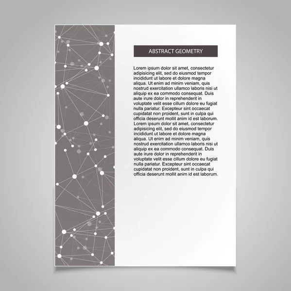 Broşür sayfa tasarım şablonu — Stok Vektör