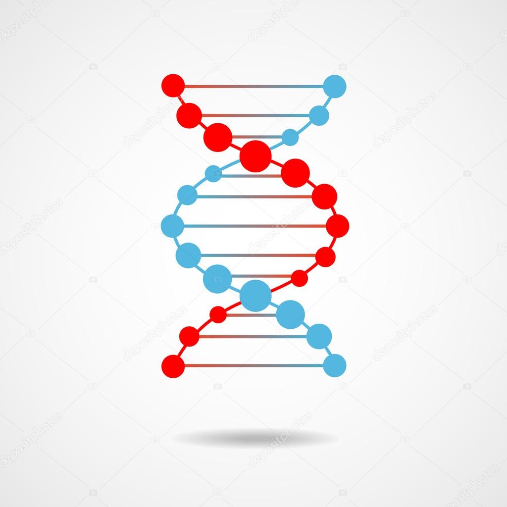 Medical dna connection icon element