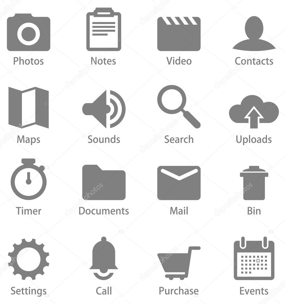 Network and mobile material design icons.