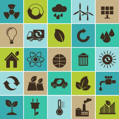 Ekoloji düz malzeme tasarım konsepti ile ekoloji