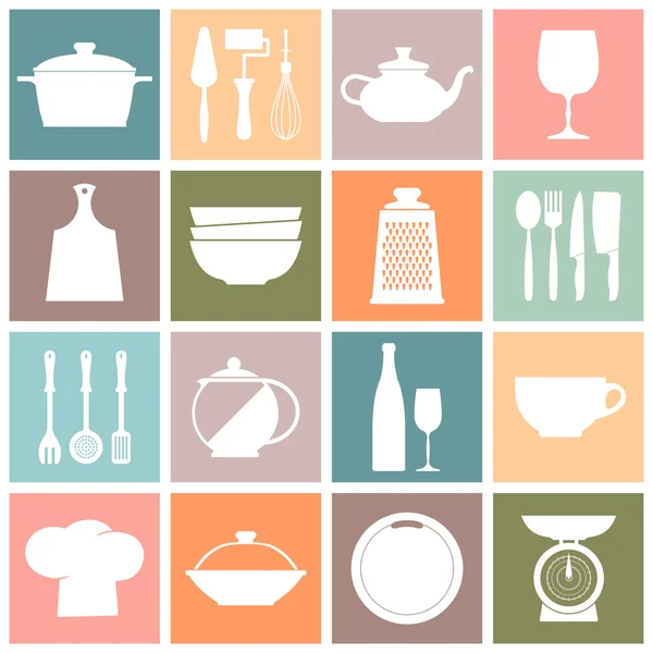 yemek ve mutfak yemekleri simgeler