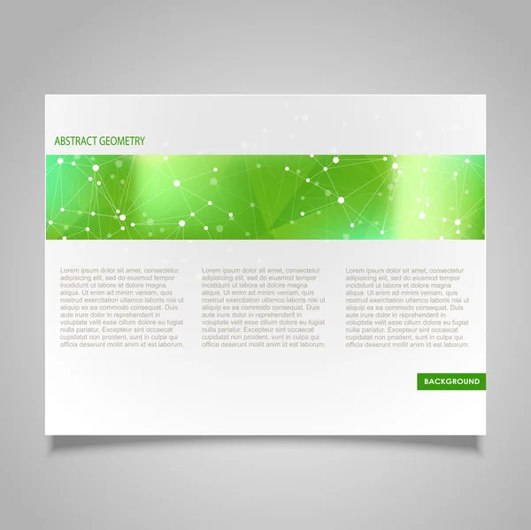 Broşür sayfa tasarım şablonu — Stok Vektör