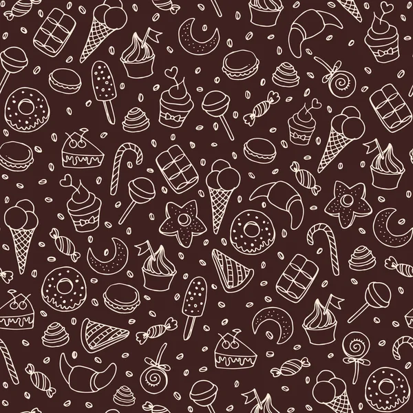 Bonbons et desserts de cuisson Patten — Image vectorielle