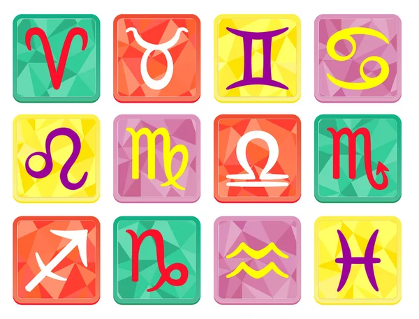 Horoscopul zodiacal — Vector de stoc