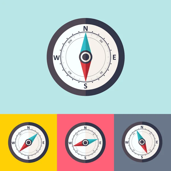 Wind rose compass — Stock Vector