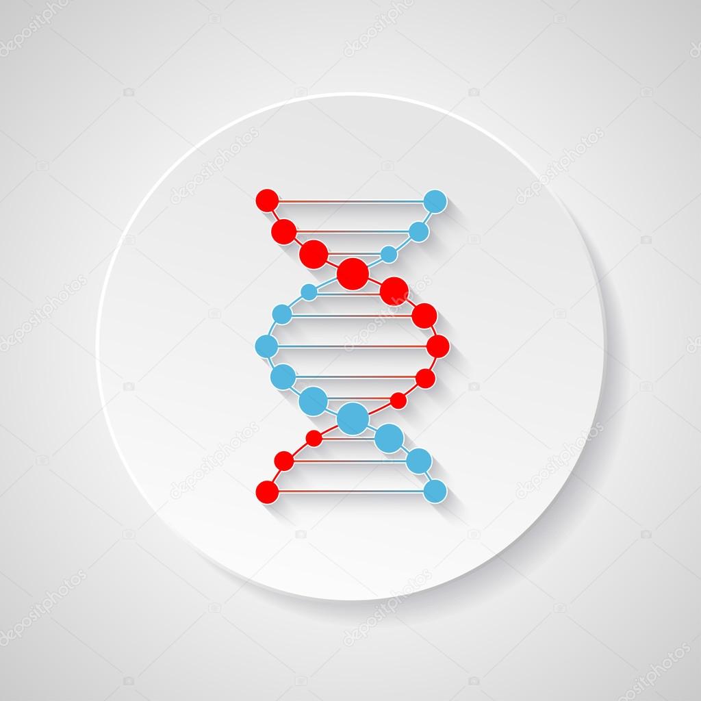 Medical dna connection icon element
