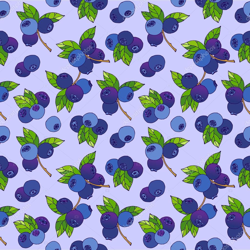 Blueberry pattern Stock Vector Image by ©lub_lubachka 53058809