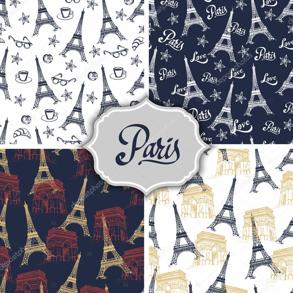 Paris patterns with Eiffel tower