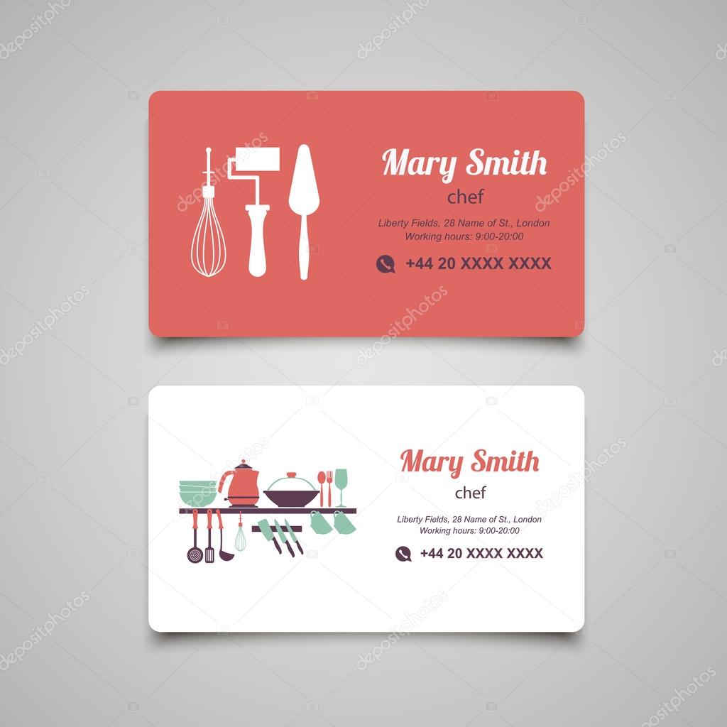 Cook business card