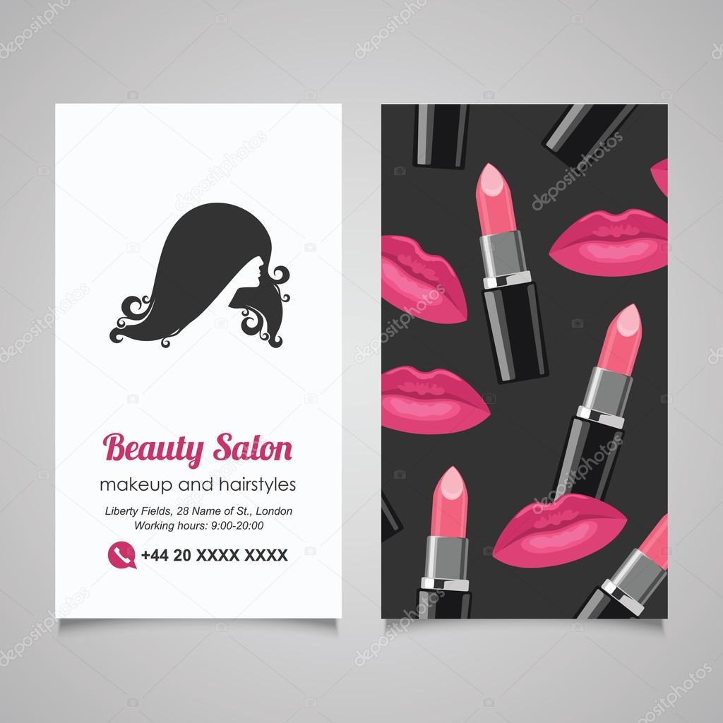 Beauty Salon card template