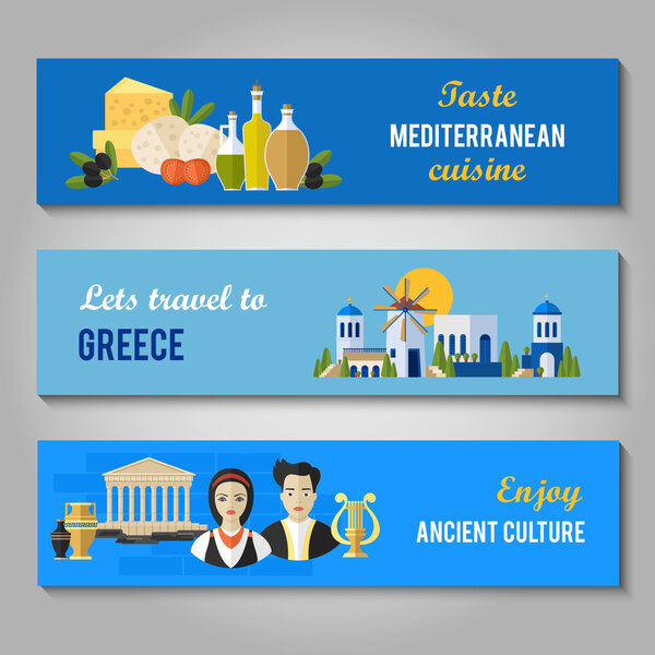 Greece Landmarks  banners