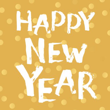 Mutlu yıllar tebrik kartı..