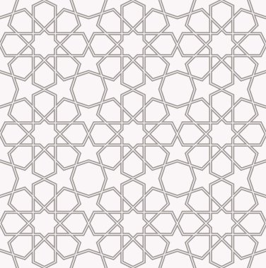 Soyut gümüş Arapça seamless modeli