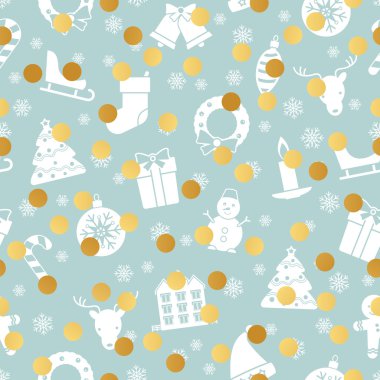 Noel ve yeni yıl kusursuz desen