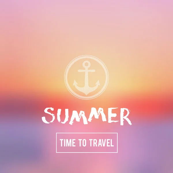 Summer Time To Travel — Stock Vector