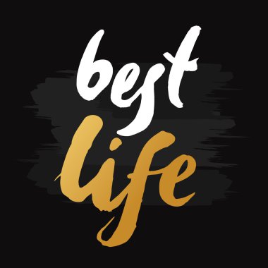 Altın renkte elle çizilmiş 