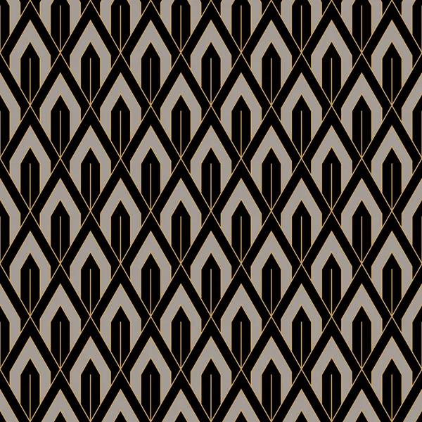 Art Deco sorunsuz duvar kağıdı deseni. Geometrik dantel deco