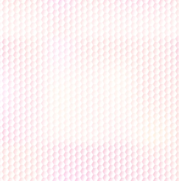 Hexagonal abstract white pattern with light pink gradient effect — Stockový vektor