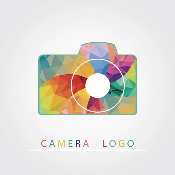 Logo della fotocamera. — Vettoriale Stock