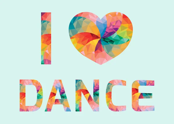 Me encanta bailar. — Archivo Imágenes Vectoriales