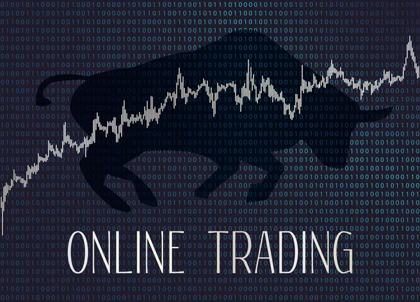 Online obchodování — Stockový vektor