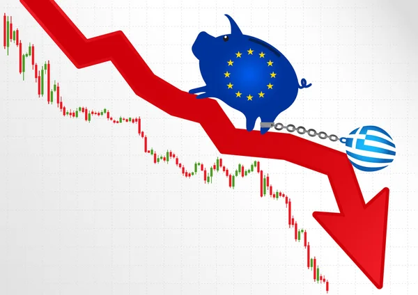 Krize v Řecku — Stockový vektor