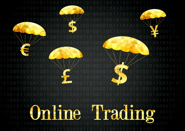 Trading online — Vettoriale Stock