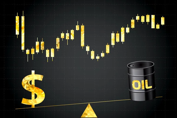 O preço do petróleo — Vetor de Stock