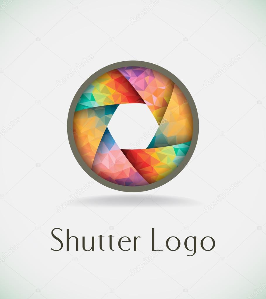 Abstract shutter logo