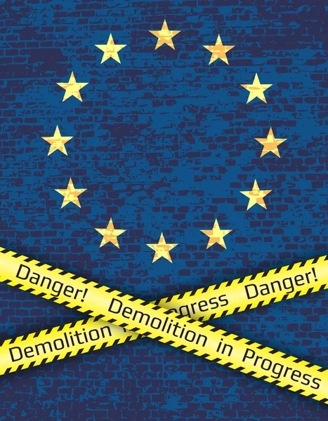 Η κρίση στην Ευρωπαϊκή Ένωση — Διανυσματικό Αρχείο