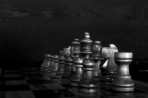 체스 판에서 사진을 찍은 체스 — 스톡 사진