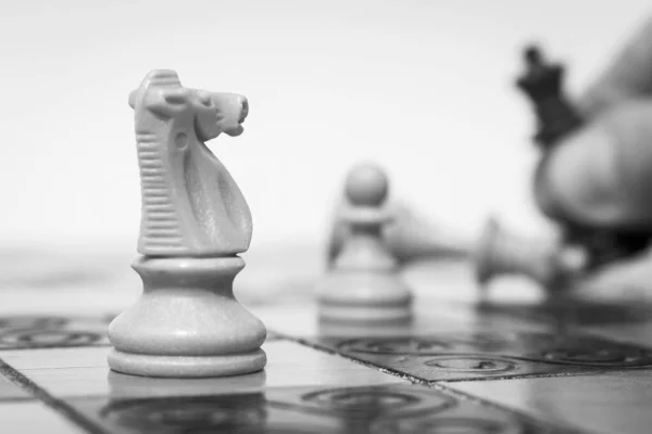 Chess Photographed Chessboard — Stock Photo, Image