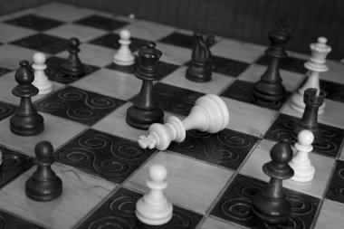 satranç tahtasında fotoğrafı