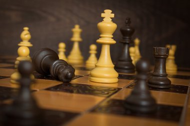 satranç tahtasında fotoğrafı