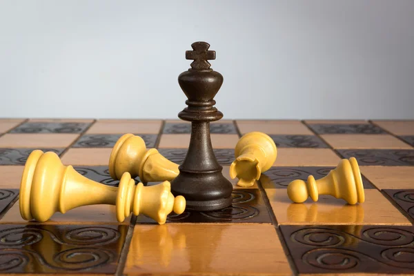 Фотография на шахматной доске — стоковое фото