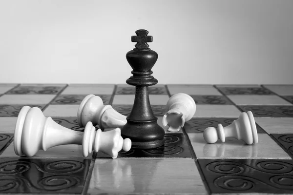 Фотография на шахматной доске — стоковое фото