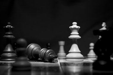 satranç tahtasında fotoğrafı