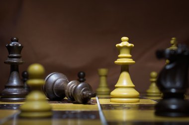 satranç tahtasında fotoğrafı