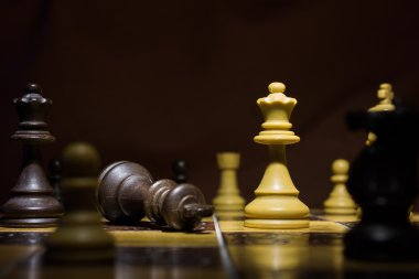 satranç tahtasında fotoğrafı