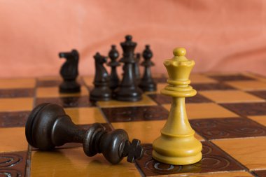 satranç tahtasında fotoğrafı