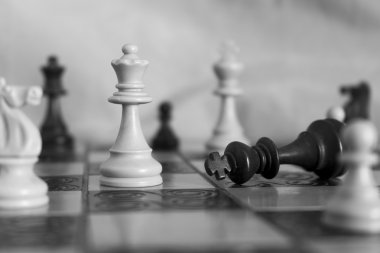 satranç tahtasında fotoğrafı