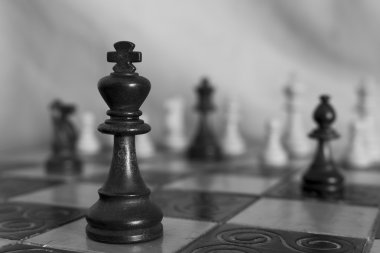 satranç tahtasında fotoğrafı